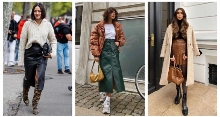 Stílusiskola: műbőr szoknyák, az őszi-téli szezon kedvencei