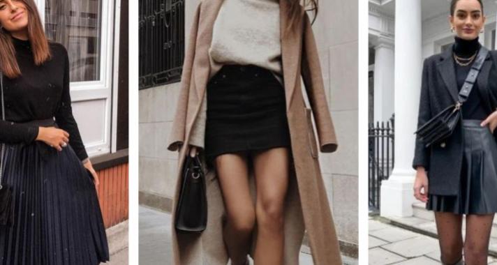 Stílusiskola: így viselj télen fekete szoknyákat