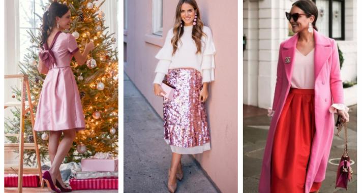 Stílusiskola: karácsonyi outfitek rózsaszínnel
