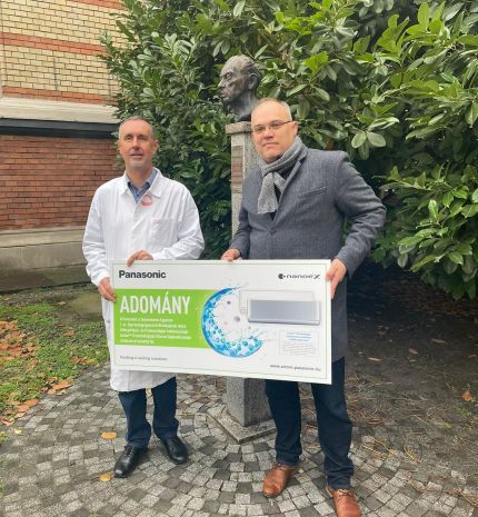Klímaberendezéseket adományozott a Panasonic a Semmelweis Egyetem gyermek-tüdőgyógyászatának