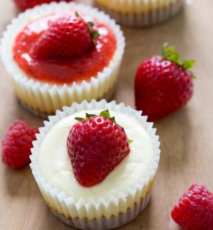 Epres mini cheesecake