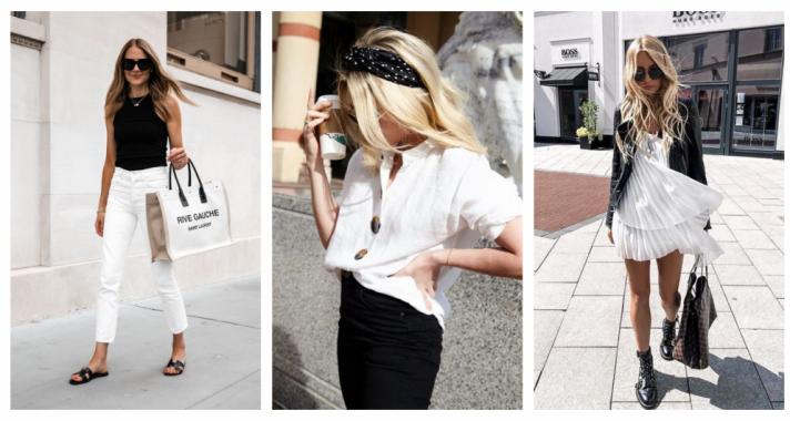 Stílusiskola: a legjobb nyári fekete-fehér outfitek