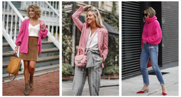 Stílusiskola: outfitek kora őszre rózsaszínnel