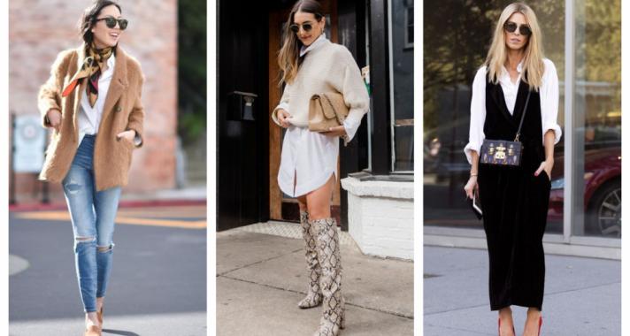 Stílusiskola: így viselj ősszel fehér ingeket