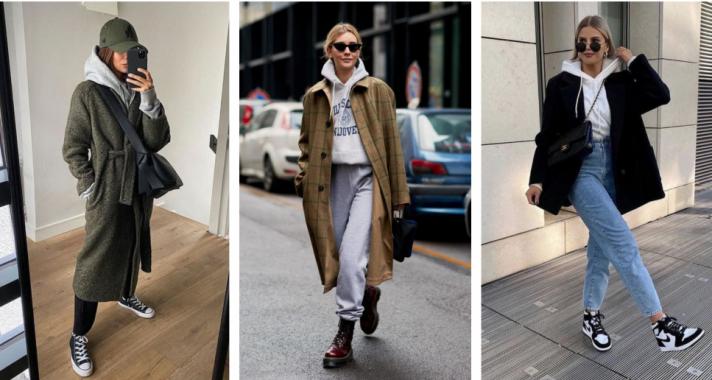 Stílusiskola: így viselj kapucnis pulcsikat szövetkabáttal