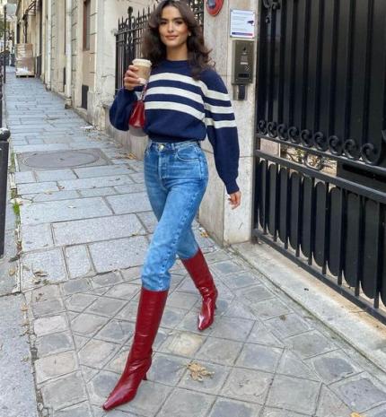 Stílusiskola: így viselj piros csizmákat