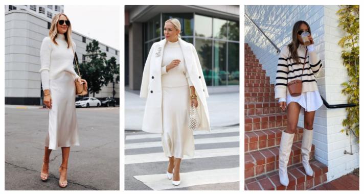 Stílusiskola: karácsonyi outfitek fehérrel