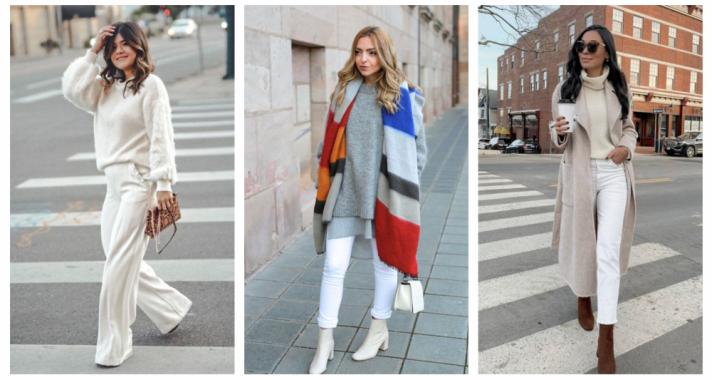 Stílusiskola: így viselj fehér nadrágokat télen