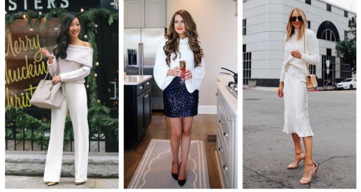 Stílusiskola: karácsonyi outfitek fehérrel