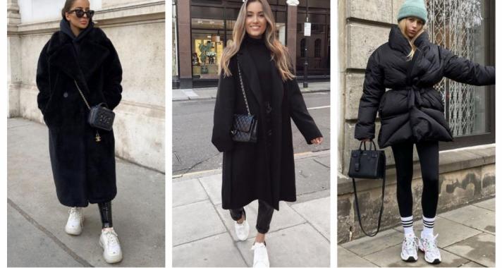 Stílusiskola: fekete szettek fehér cipőkkel