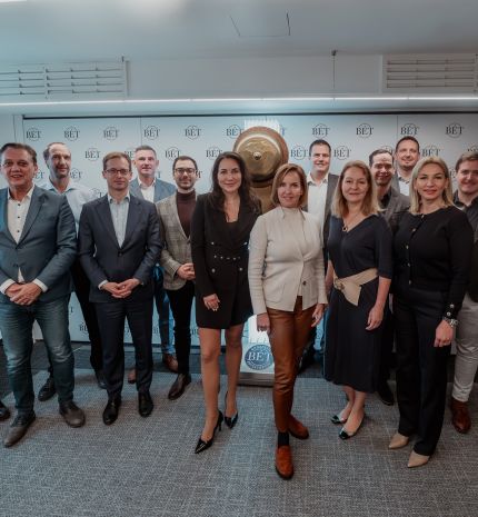 Bajnokok reggelije a Budapesti Értéktőzsdén