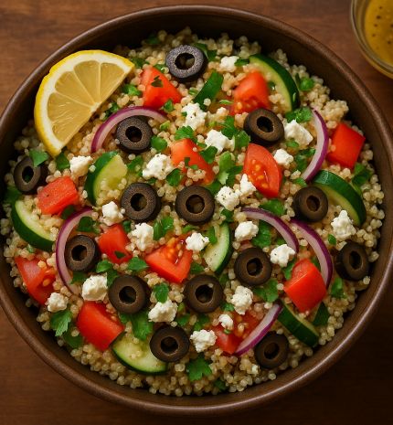 Mediterrán Quinoa Saláta