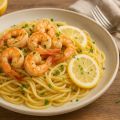 Gasztronómia - Citromos‑fokhagymás garnélás linguine