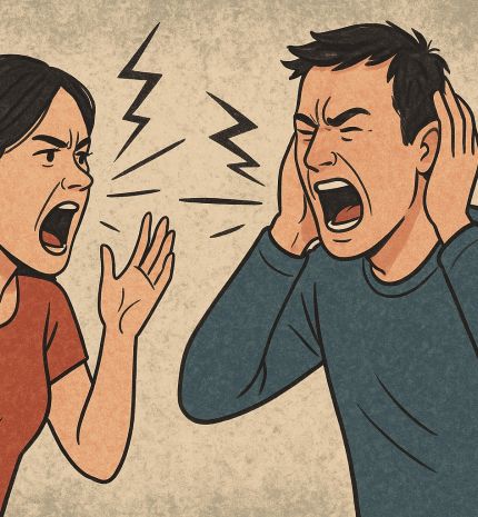 Ahol  sok   a veszekedés, ott két ember nem hallja egymást