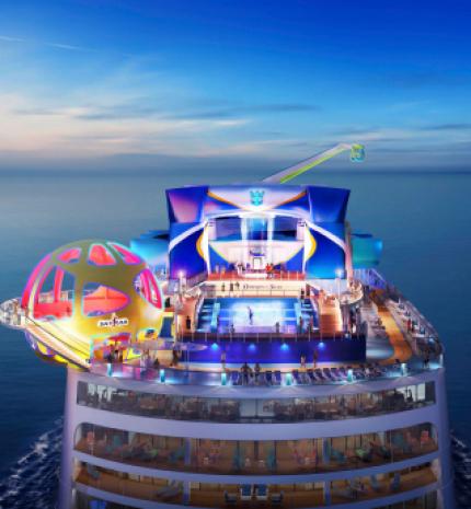 Sosem látott csúcstechnológia a Royal Caribbean hajóján: itt az élő digitális színház