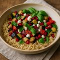 Mediterrán quinoa bowl sült zöldségekkel és fetával - Stylelife, divat, életmód, stílus