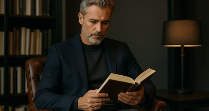 Miért a könyvolvasás lett az új státuszszimbólum?- Intellektus, tudás és presztízs – a férfi, aki olvas.