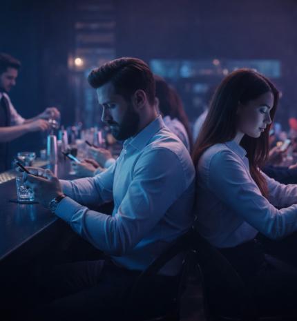A Tinder-generáció kiégése: Miért nem tudunk már egymáshoz szólni egy bárban, és hova vezet ez?