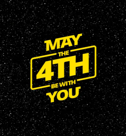 May the 4th be with you!, vagyis Május negyedike legyen veled!