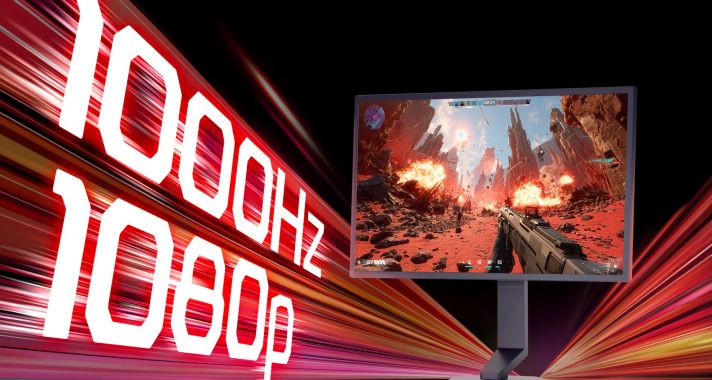 Az LG ELECTRONICS bemutatja a világ első natív 1000 Hz-es full HD gaming monitorát