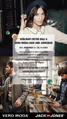 Születésnapi retro buli a Vero Moda / Jack and Jonesban