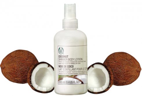 The Body Shop kókuszos testápoló permet
