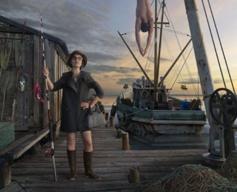 Louboutin cipőkkel pecázik