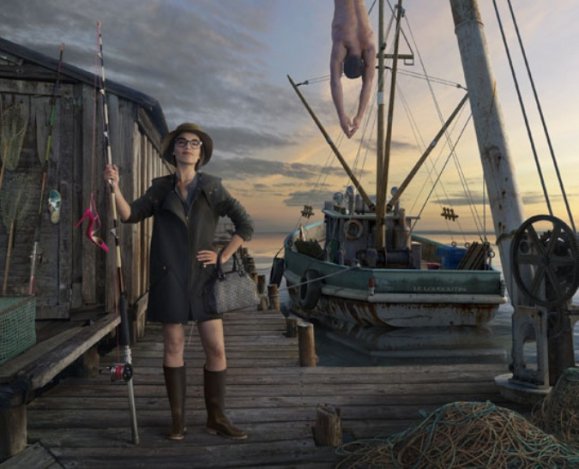 Louboutin cipőkkel pecázik