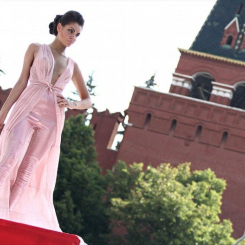 Orosz divatshow a Vörös téren