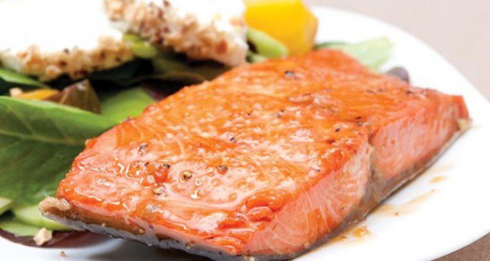 Expressz lazac édes salátával