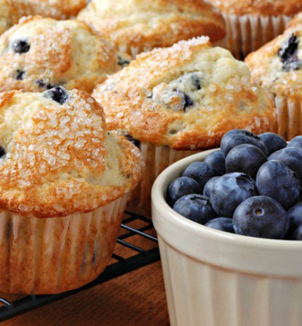 Anyu süt: joghurtos áfonyás muffin