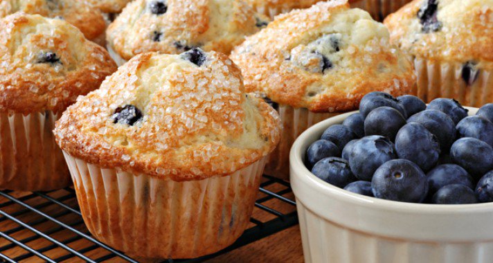 Anyu süt: joghurtos áfonyás muffin