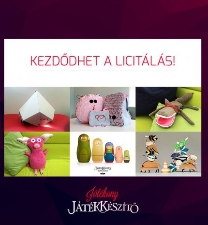 A Játékkészítő ihlette dizájn darabok árverésen
