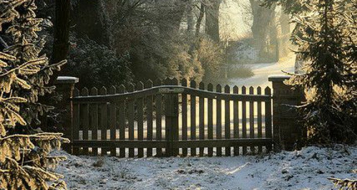 A vidék gyönyörű téli tájai