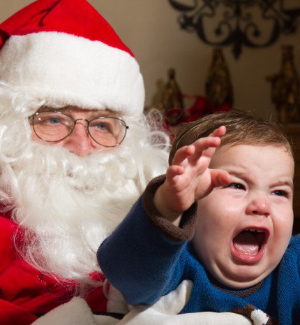 Gyerekek, akik megijedtek a Télapótól