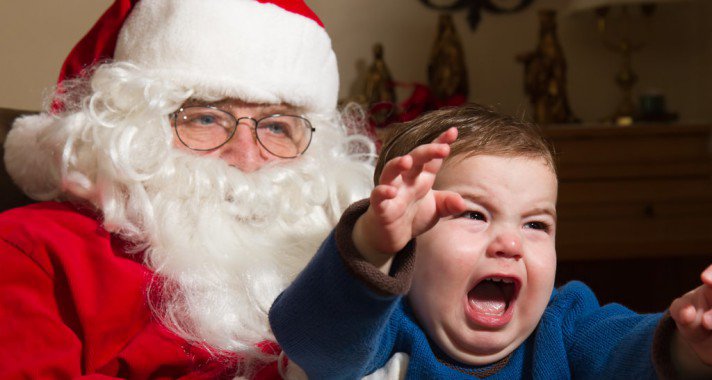 Gyerekek, akik megijedtek a Télapótól