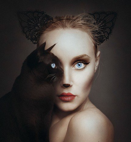 Lenyűgöző állatszemű női portrék!