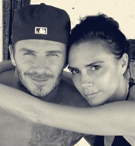 A Beckham család meghitt pillanatai