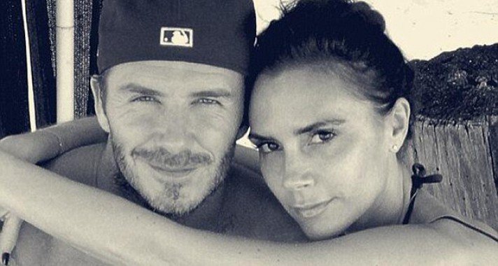 A Beckham család meghitt pillanatai