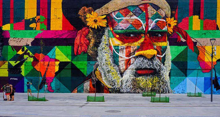 Elkészült a világ legnagyobb falfestménye a 2016-os Olimpiára