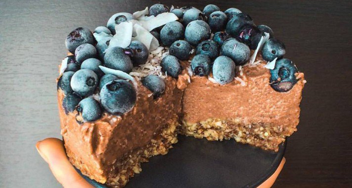 Nutellás-banános nyers, vegán minitorta