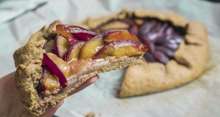 Szilvás galette recept ( vegán)